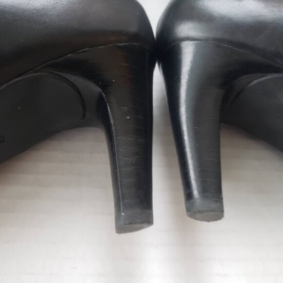 ECCO TALL BRISTOL HIGH HEEL MOTO STYLE BUCKLE BOOTS BLACK SIZE 40 or 9/9… - Picture 7 of 12